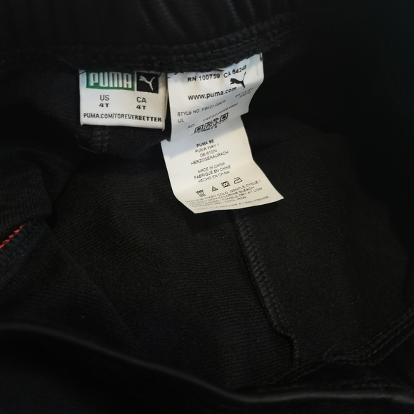 10/10$💚💚Puma joggers size 4T, never wear - Picture 2 of 3